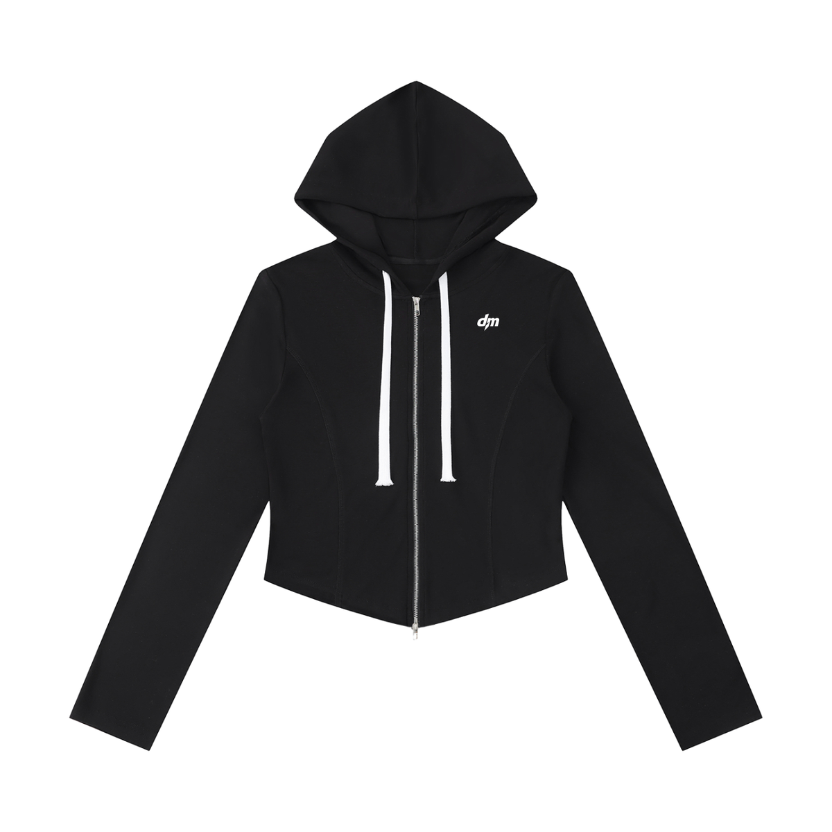 Dashoumode Women's Slim Cropped Full-Zip Hoodie