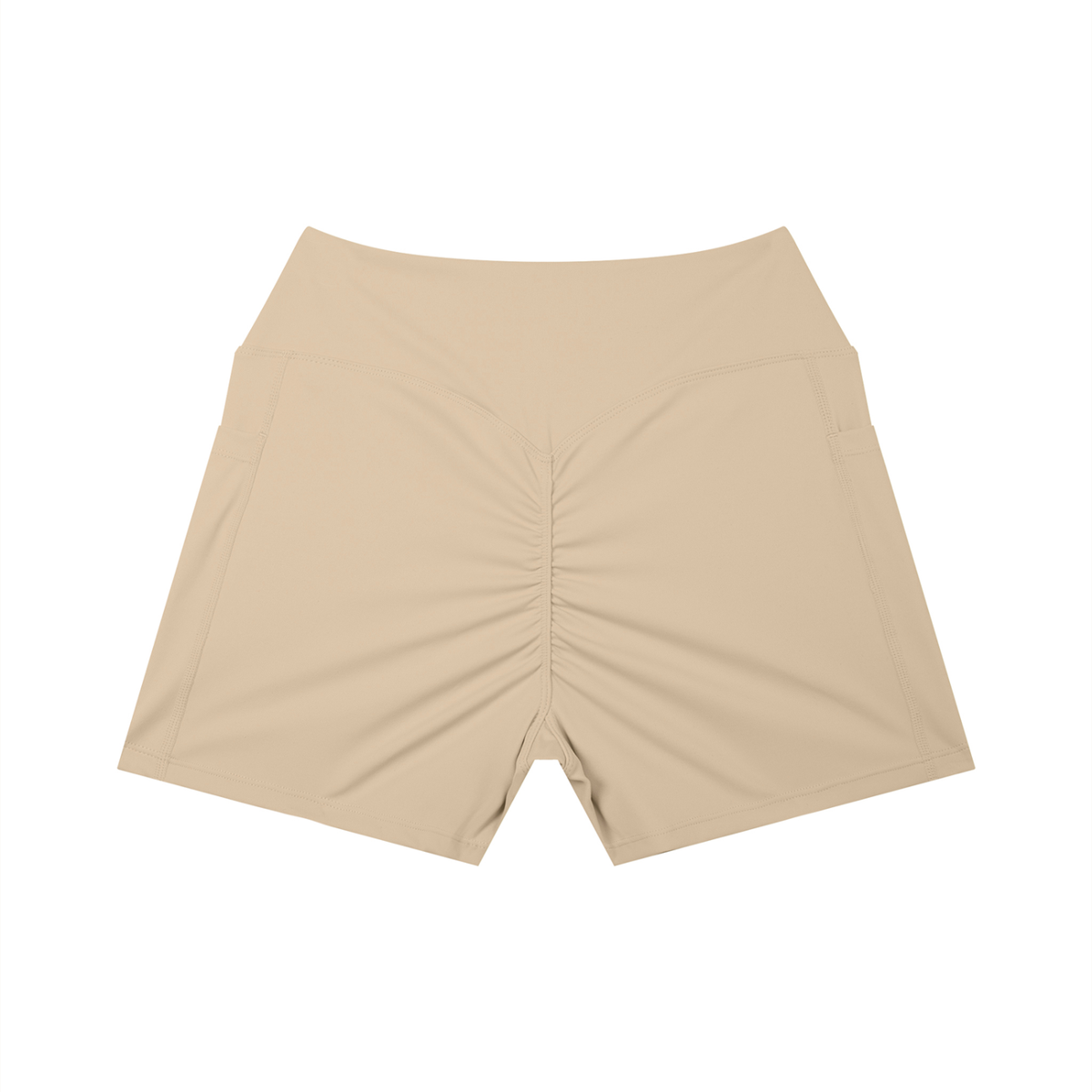 Dashoumode Women's High Rise Pocket Yoga Shorts