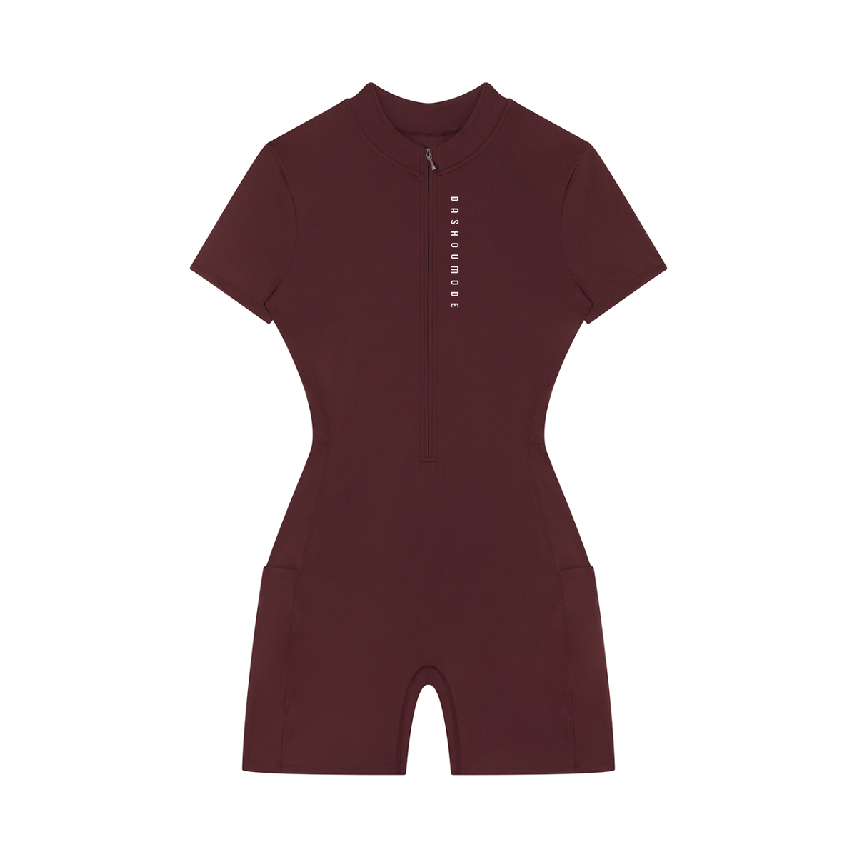 Women's Quarter-Zip Short Sleeve Romper