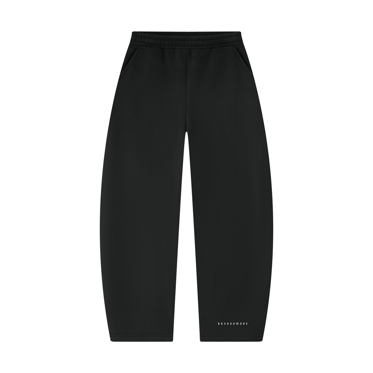 Black Dashoumode Barrel Leg Sweatpants