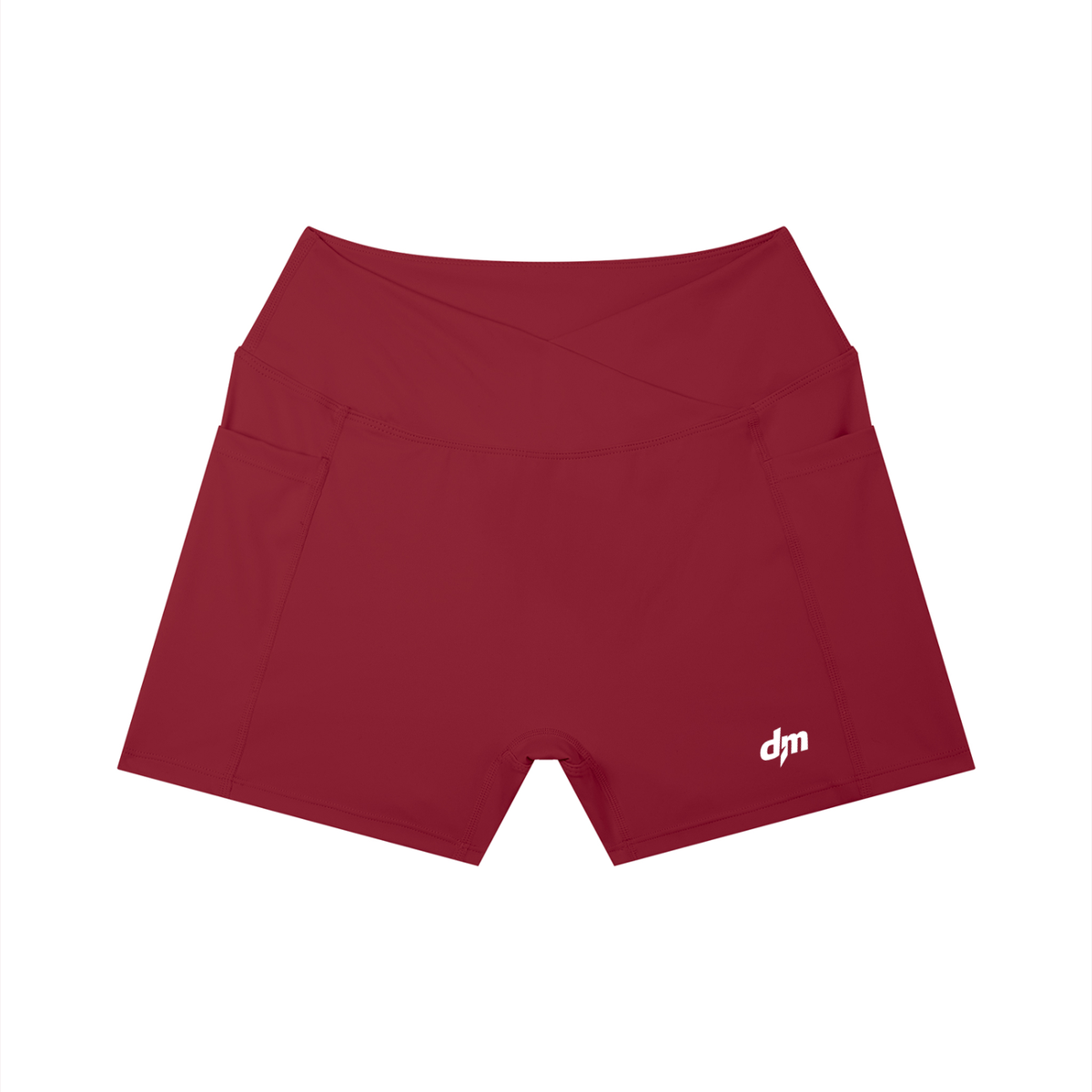 Dashoumode Women's High Rise Pocket Yoga Shorts