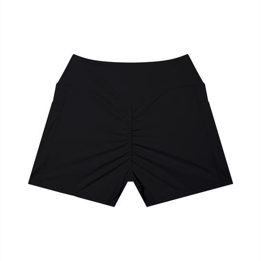 Dashoumode Women's High Rise Pocket Yoga Shorts