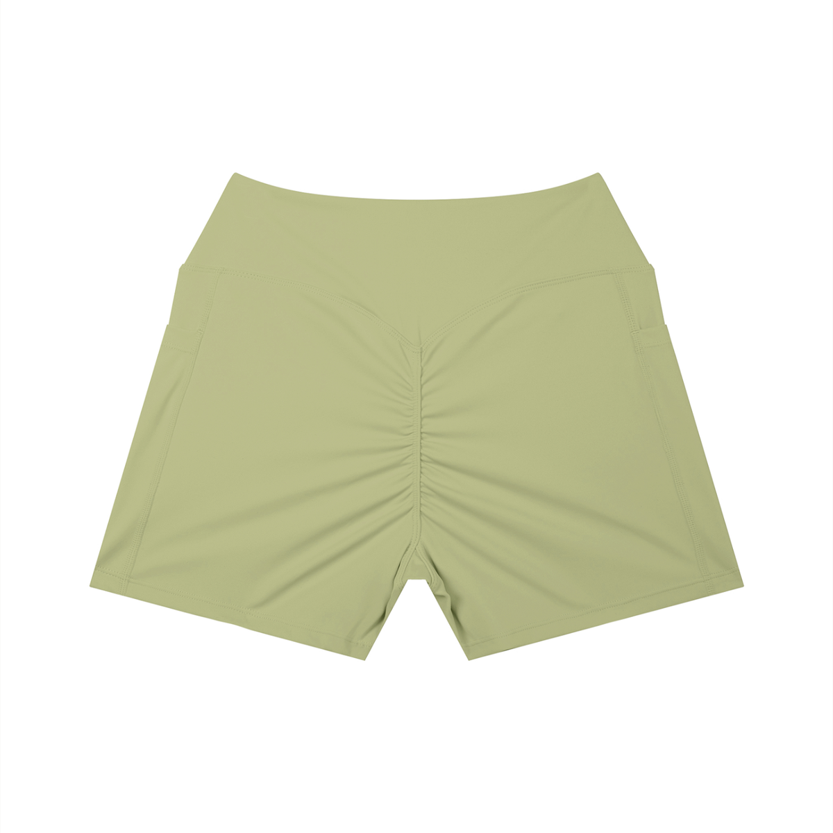 Dashoumode Women's High Rise Pocket Yoga Shorts