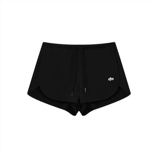Black Dashoumode Women's Drawstring Shorts