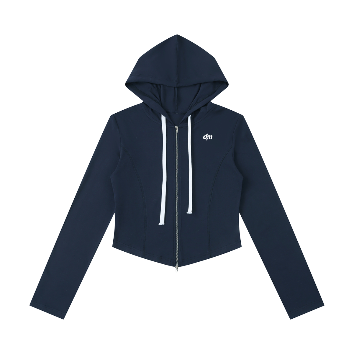 Dashoumode Women's Slim Cropped Full-Zip Hoodie