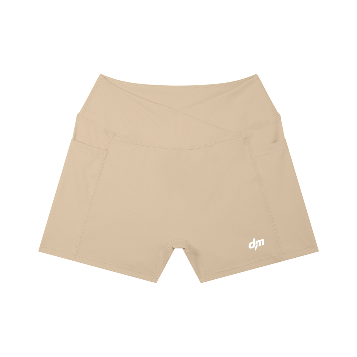 Dashoumode Women's High Rise Pocket Yoga Shorts
