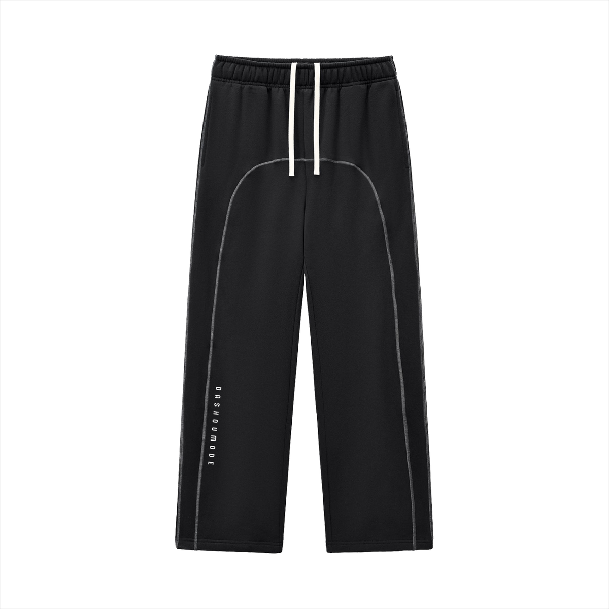 Dashoumode Contrast-Stitched Fleece Sweatpants