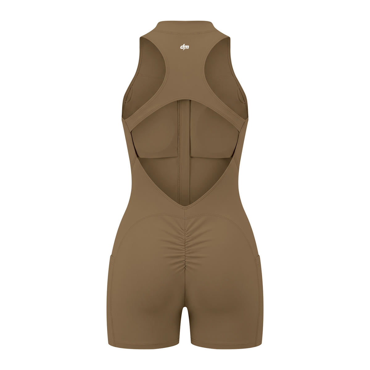 Black Dashoumode Women's Quarter-Zip Yoga Romper