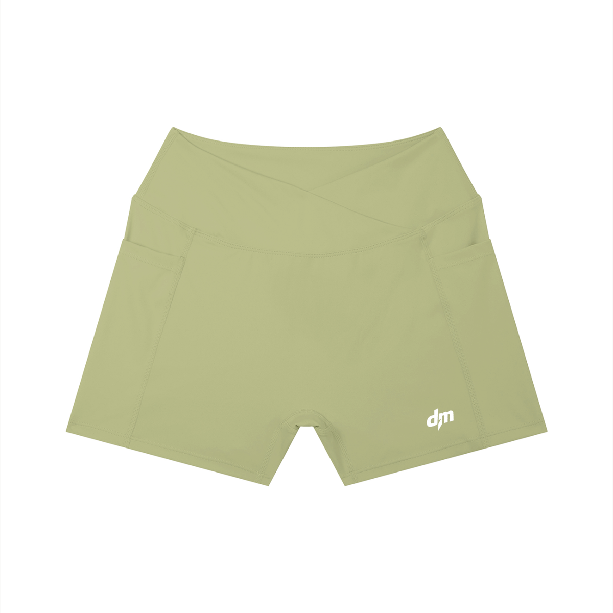 Dashoumode Women's High Rise Pocket Yoga Shorts