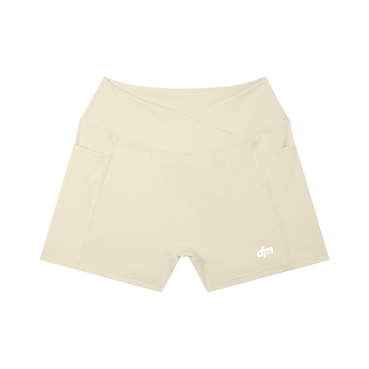 Dashoumode Women's High Rise Pocket Yoga Shorts